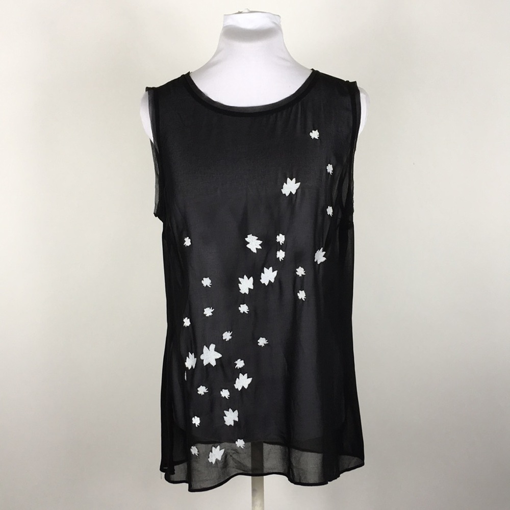 Simply Vera Vera Wang Sheer Embroidered Blouse